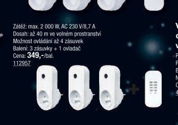 Zásuvky dálkově ovládané