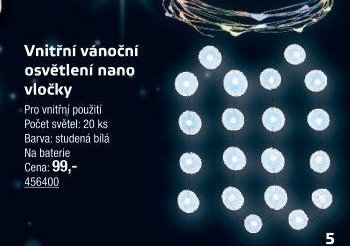 Vnitřní vánoční osvětlení nano vločky