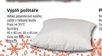 Výplň polštáře