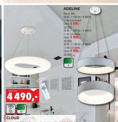 ADELINE (36 W/2 100 lm / 4 000 K, 60 cm/stropní)