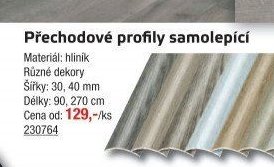 Přechodové profily samolepící