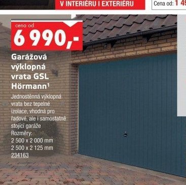 Garážová výklopná vrata GSL Hörmann