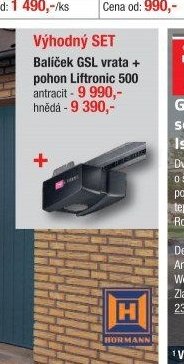 Výhodný SET Balíček GSL vrata + pohon Liftronic 500