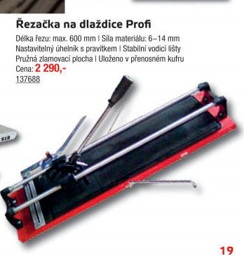 Rezačka na dlaždice Profi