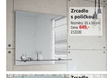 Zrcadlo s poličkou