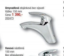 Umyvadlová stojánková bez výpusti Metalia 57