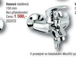 Vanová nástěnná 150 mm Metalia 57