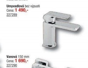 Umyvadlová bez výpusti Sharp