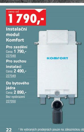 Instalační modul Komfort