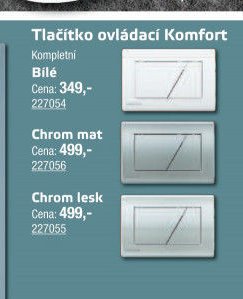 Tlačítko ovládací Komfort
