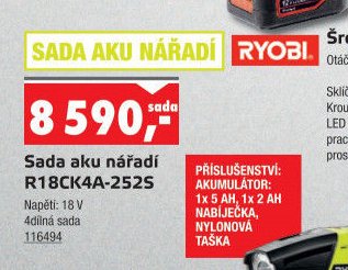 Sada aku nářadí R18CK4A-252S