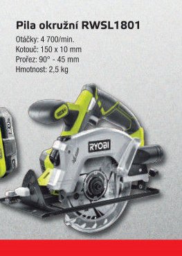 Pila okružní RWSL1801