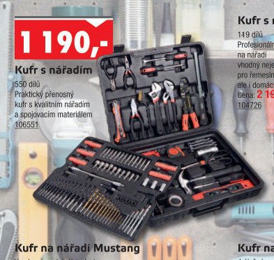 Kufr s nářadím 550 dílů