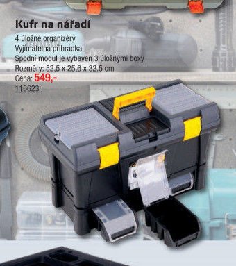 Kufr na nářadí 4 úložné organizéry