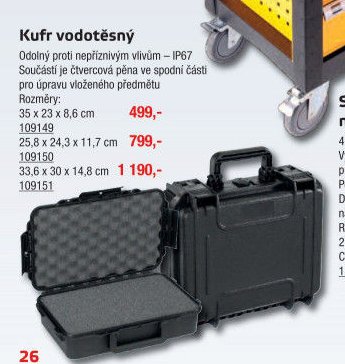 Kufr vodotěsný