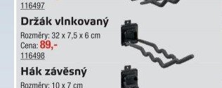 Držák vlnkovaný