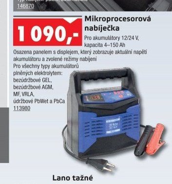 Mikroprocesorová nabíječka
