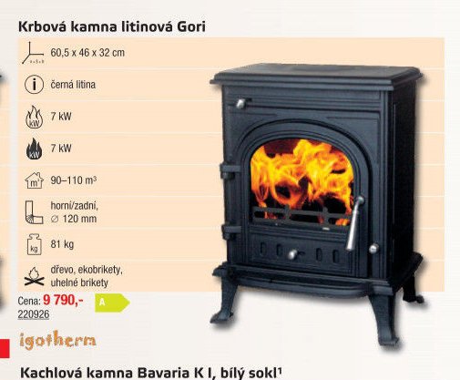 Krbová kamna litinová Gori