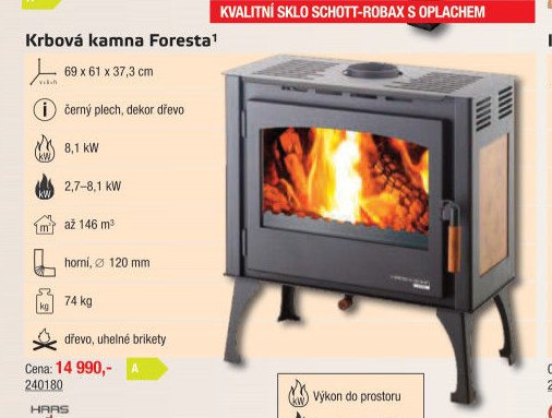Krbová kamna Foresta