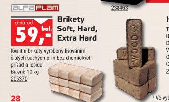 Brikety Soft, Hard, Extra Hard