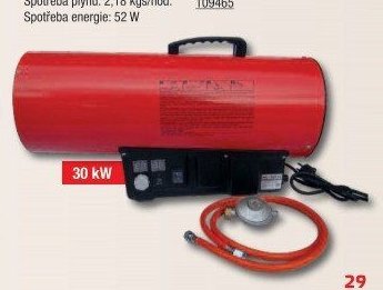 Plynové topidlo 30 kW