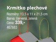 Krmítko plechové
