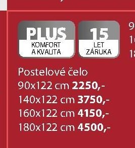 POSTELOVÉ ČELO