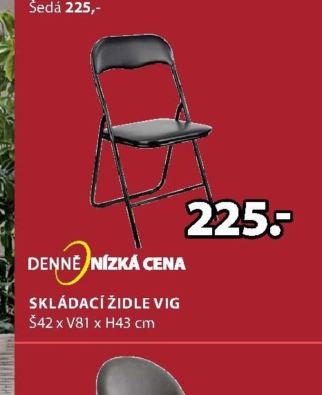 SKLÁDACÍ ŽIDLE VIG