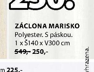 ZÁCLONA MARISKO