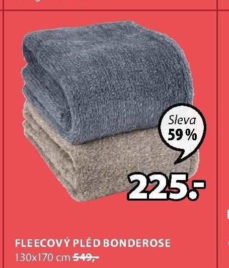 FLEECOVÝ PLÉD BONDEROSE