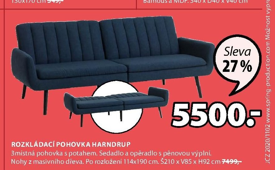ROZKLÁDACÍ POHOVKA HARNDRUP