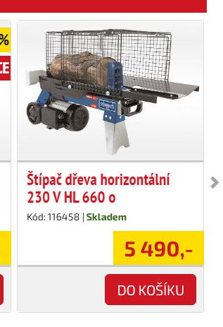 Štípač dřeva horizontální 230 V HL 660 o