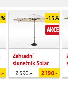 Zahradní slunečník Solar