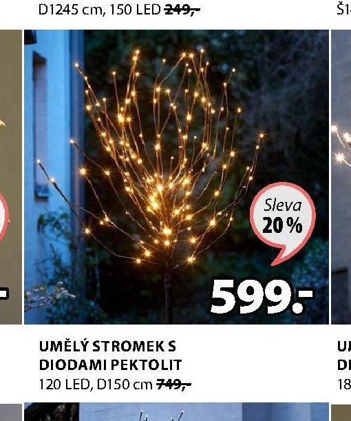 UMĚLÝ STROMEK S DIODAMI PEKTOLIT