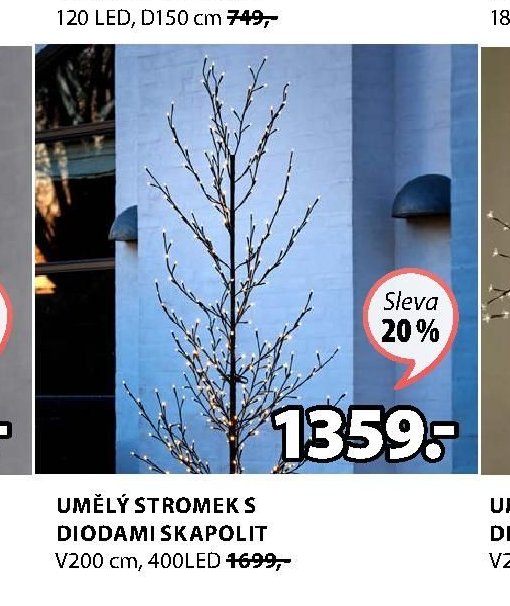 UMĚLÝ STROMEK S DIODAMI SKAPOLIT