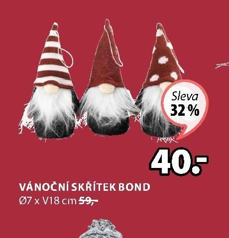 VÁNOČNÍ SKŘÍTEK BOND