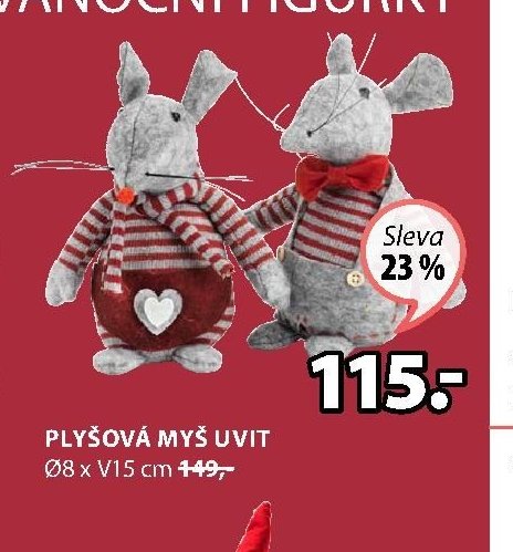PLYŠOVÁ MYŠ UVIT