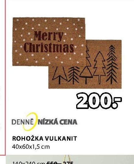 ROHOŽKA VULKANIT 40x60x1,5 cm