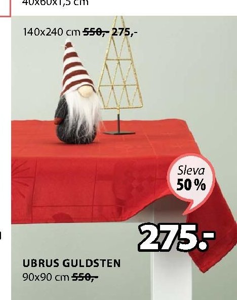 UBRUS GULDSTEN 90x90 cm