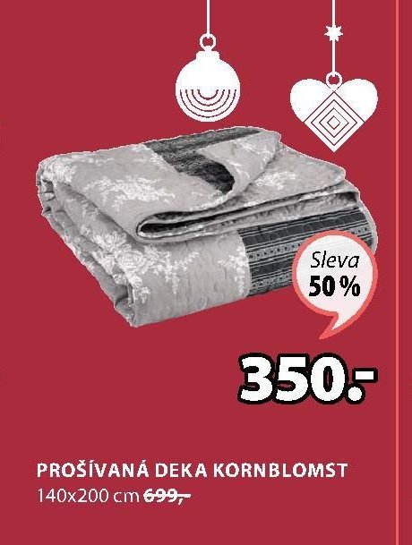 PROŠÍVANÁ DEKA KORNBLOMST