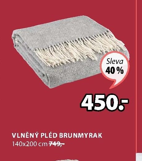 VLNĚNÝ PLÉD BRUNMYRAK
