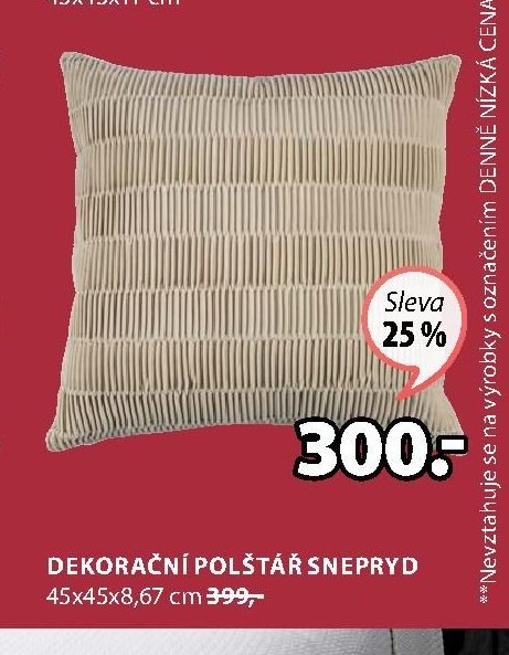 DEKORAČNÍ POLŠTÁŘ SNEPRYD