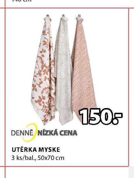 UTĚRKA MYSKE 3 ks/bal., 50x70 cm