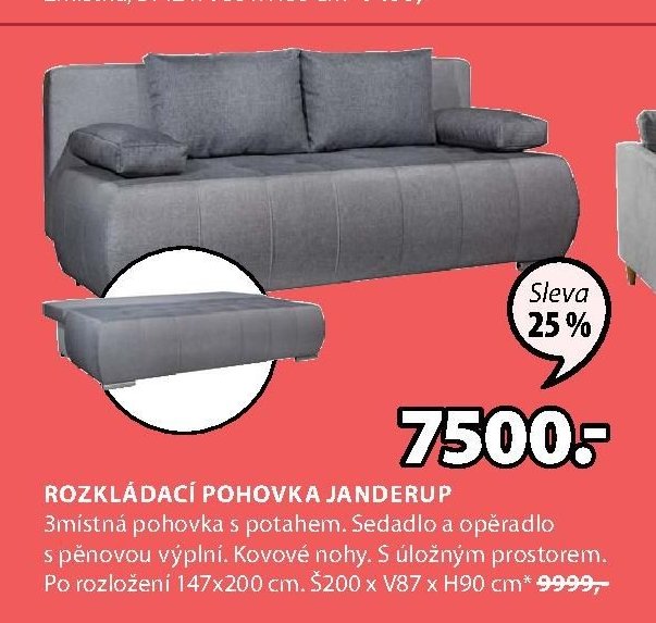 ROZKLÁDACÍ POHOVKA JANDERUP