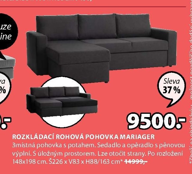 ROZKLÁDACÍ ROHOVÁ POHOVKA MARIAGER