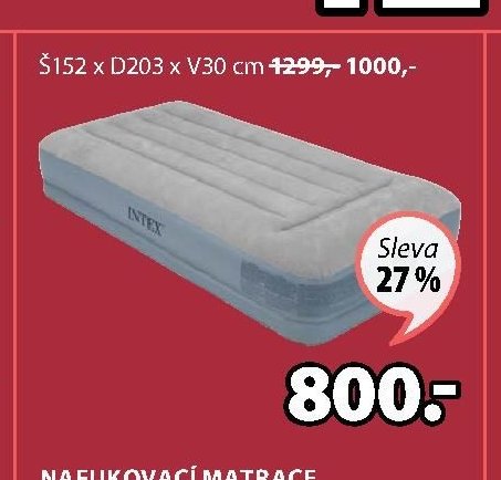 NAFUKOVACÍ MATRACE VELOUR MID-RISE