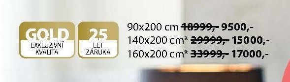 Matrace GOLD S95 (různé rozměry)