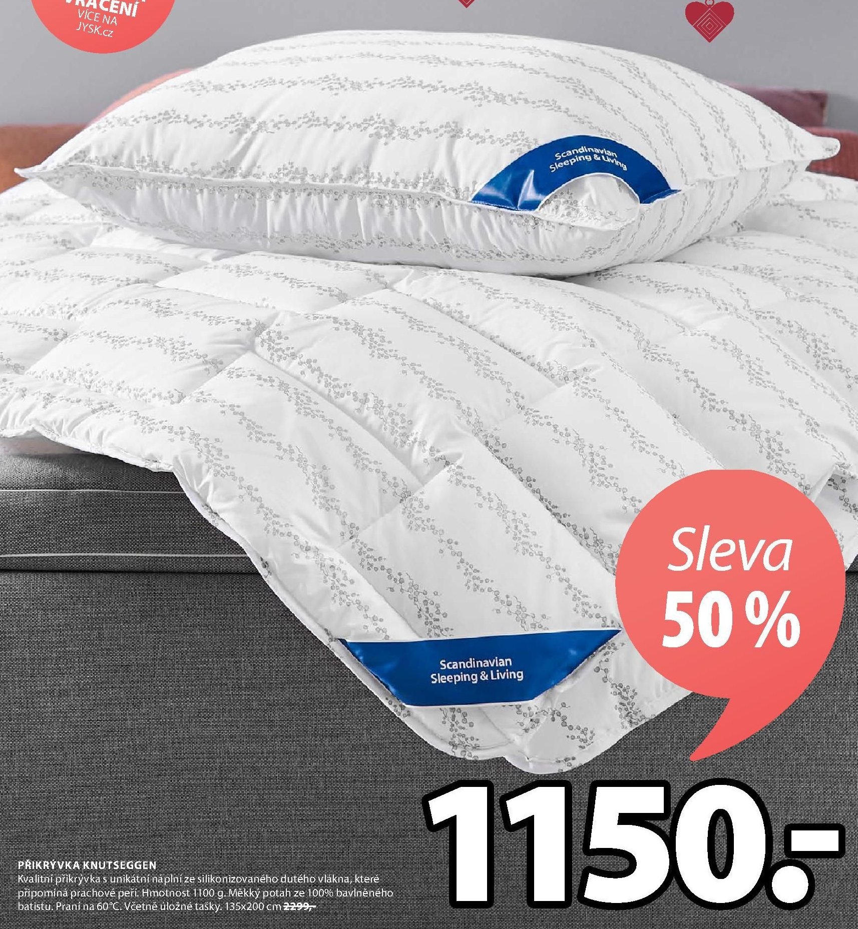 PŘIKRÝVKA KNUTSEGGEN 135x200 cm