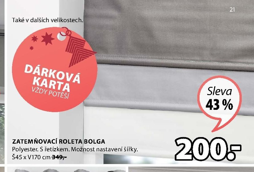 ZATEMŇOVACÍ ROLETA BOLGA