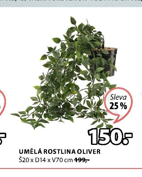 Umělá rostlina OLIVER